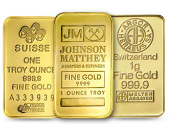 Wholesale 1 Ounce Gold Bullion Bar - Brand of our Choice